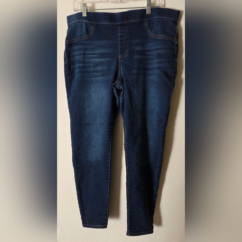 Dark Blue Women's Stretch Jeans (Sz. XXL)